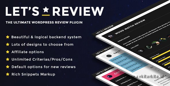 Let's Review v3.4.3 - WordPress Plugin With Affiliate Options